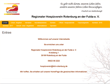 Tablet Screenshot of hospiz-rof.de